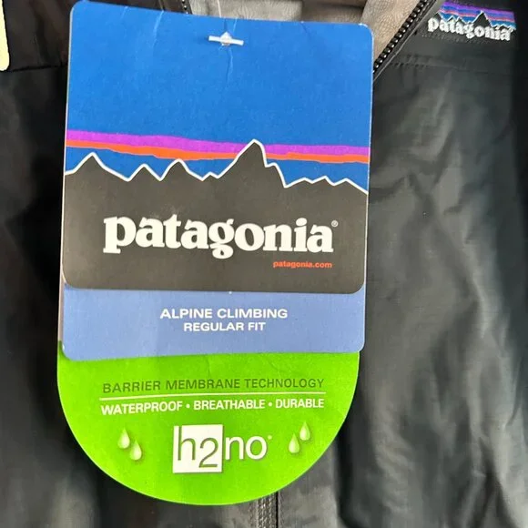 NWT Patagonia H2NO Rain Jacket, Small, Alpine Climbing, XS - Picture 3 of 10